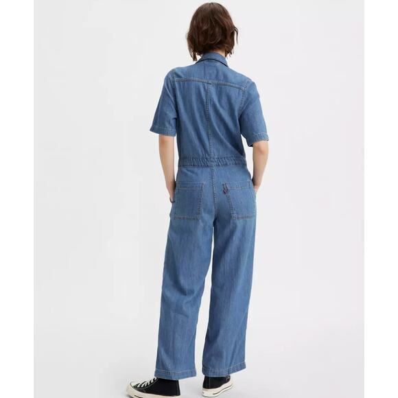 Levi's Short Sleeve Heritage Jumpsuit Size XS NWT Classic Form Flattering - Picture 9 of 15